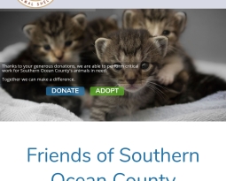 Friends of Southern Ocean County Animal Shelter Site Goes Live!